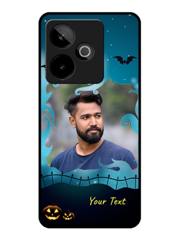 Custom Realme GT 7T 5G Custom Glass Phone Case - Halloween Frame Design