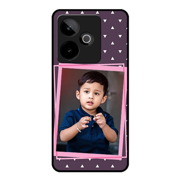 Realme GT 7T 5G Custom Glass Phone Case - Triangle Pattern Dotted Design Realme GT 7T 5G Custom Glass Phone Case - Triangle Pattern Dotted Design