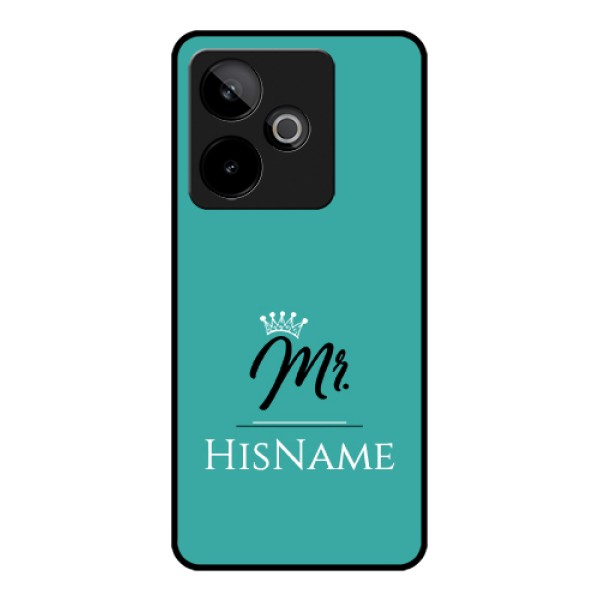 Realme GT 7T 5G Custom Glass Phone Case - Mr With Name Design