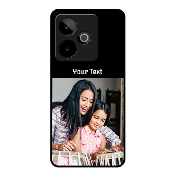 Realme GT 7T 5G Custom Glass Phone Case - Photo With Name Design