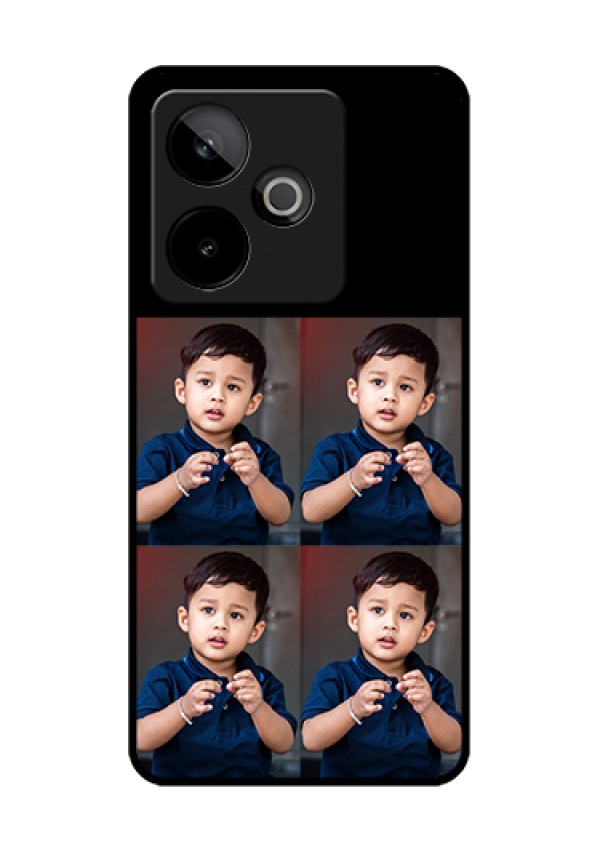 Realme GT 7T 5G Custom Glass Phone Case - 4 Image Holder Design