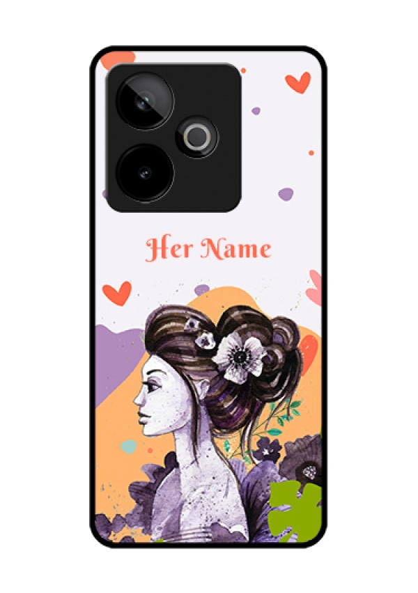 Realme GT 7T 5G Custom Glass Phone Case - Woman And Nature Design