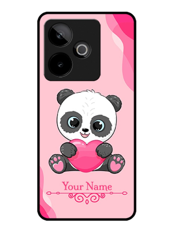Custom Realme GT 7T 5G Custom Glass Phone Case - Cute Panda Design