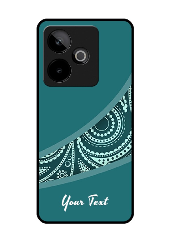 Realme GT 7T 5G Custom Glass Phone Case - Semi Visible Floral Design