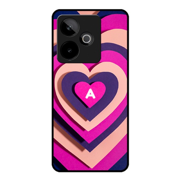Realme GT 7T 5G Custom Glass Phone Case - Cute Heart Pattern Design Realme GT 7T 5G Custom Glass Phone Case - Cute Heart Pattern Design
