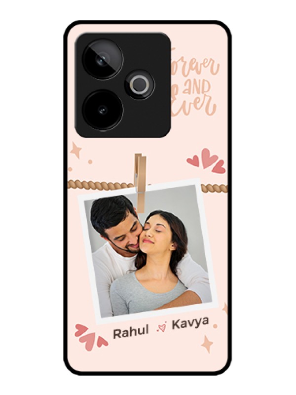 Custom Realme GT 7T 5G Custom Glass Phone Case - Forever And Ever Love Design