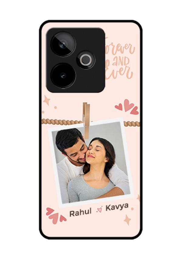 Realme GT 7T 5G Custom Glass Phone Case - Forever And Ever Love Design