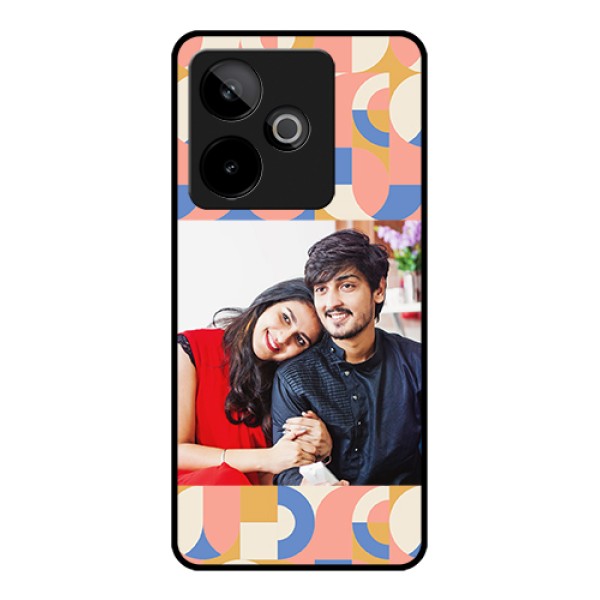 Realme GT 7T 5G Custom Glass Phone Case - Semi - Circle Maze Pattern Design Realme GT 7T 5G Custom Glass Phone Case - Semi - Circle Maze Pattern Design
