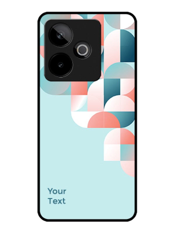 Custom Realme GT 7T 5G Custom Glass Phone Case - Stylish Semi - Circle Pattern Design