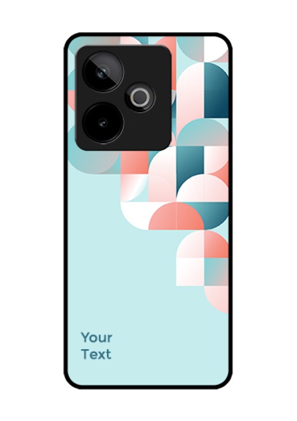 Realme GT 7T 5G Custom Glass Phone Case - Stylish Semi - Circle Pattern Design