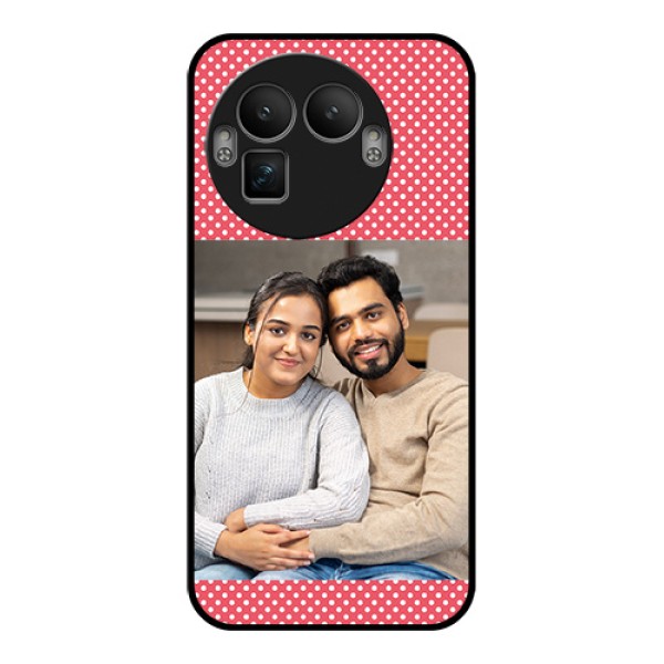 Realme GT 8 Pro Custom Glass Phone Case - White Dotted Design