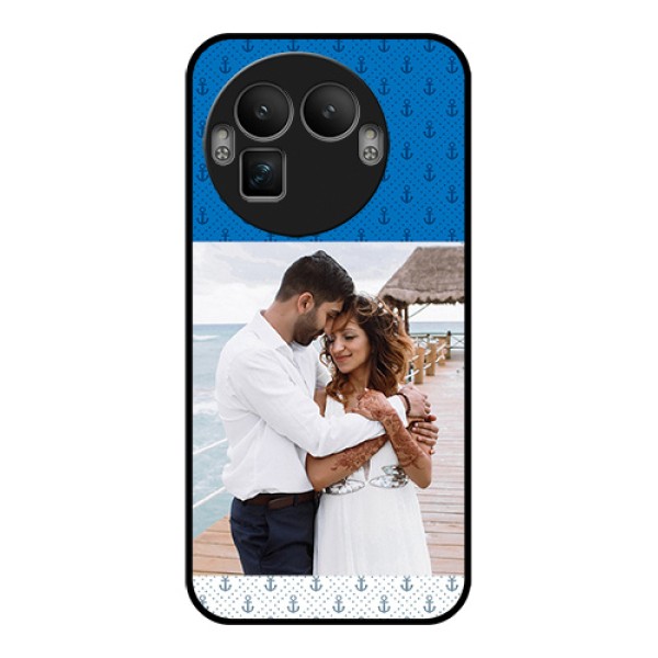 Realme GT 8 Pro Custom Glass Phone Case - Blue Anchors Design