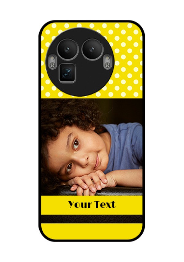 Realme GT 8 Pro Custom Glass Phone Case - Bright Yellow Case Design