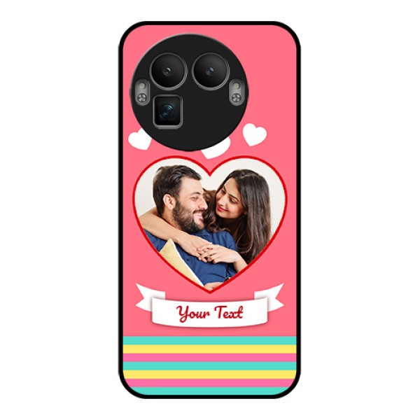 Realme GT 8 Pro Custom Glass Phone Case - Love Shapes Doodle Design Realme GT 8 Pro Custom Glass Phone Case - Love Shapes Doodle Design