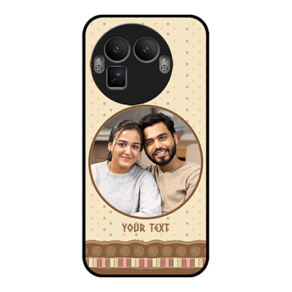Realme GT 8 Pro Custom Glass Phone Case - Brown Dotted Mobile Case Design