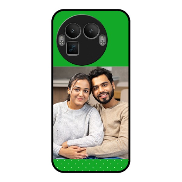 Realme GT 8 Pro Custom Glass Phone Case - Green Pattern Design