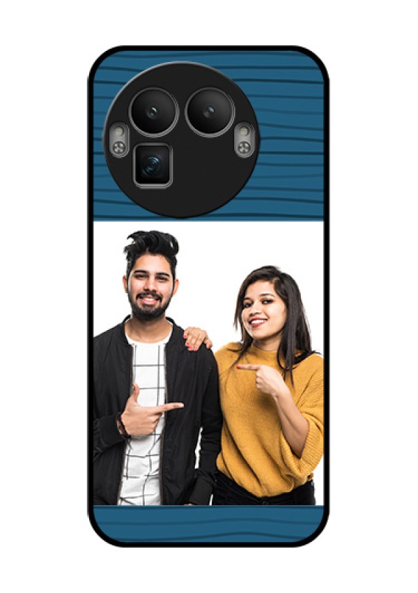Realme GT 8 Pro Custom Glass Phone Case - Blue Pattern Cover Design