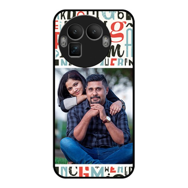 Realme GT 8 Pro Custom Glass Phone Case - Alphabet Design