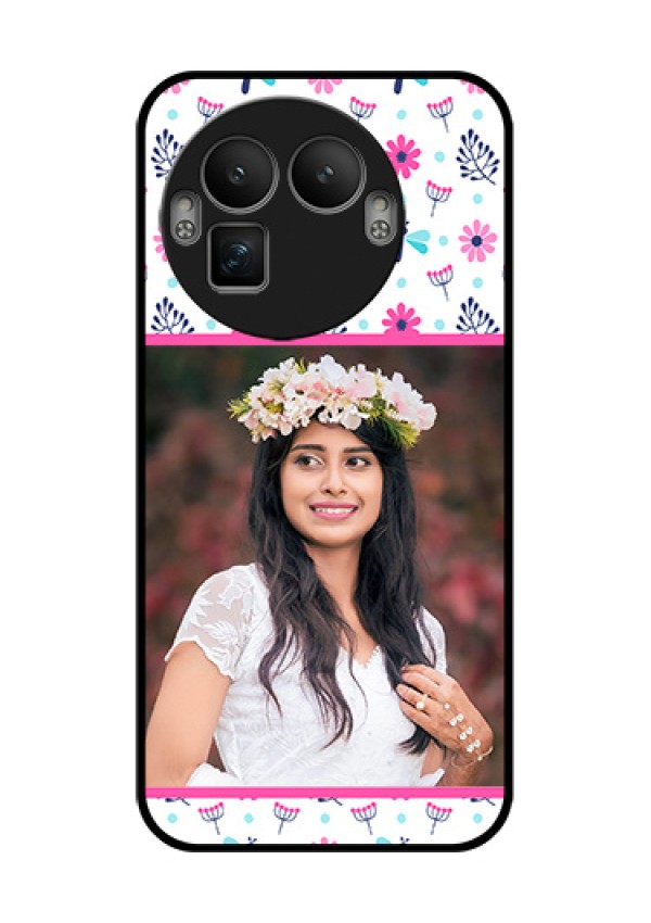 Realme GT 8 Pro Custom Glass Phone Case - Colorful Flower Design