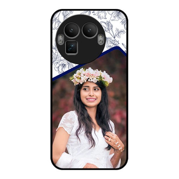 Realme GT 8 Pro Custom Glass Phone Case - Classy Floral Design Realme GT 8 Pro Custom Glass Phone Case - Classy Floral Design