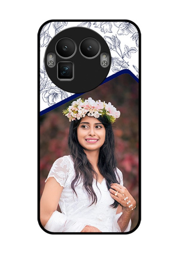 Realme GT 8 Pro Custom Glass Phone Case - Classy Floral Design