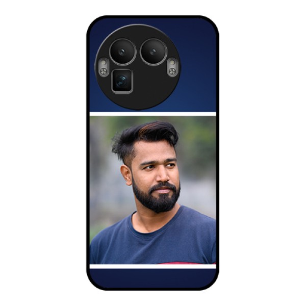 Realme GT 8 Pro Custom Glass Phone Case - Simple Royal Blue Design Realme GT 8 Pro Custom Glass Phone Case - Simple Royal Blue Design