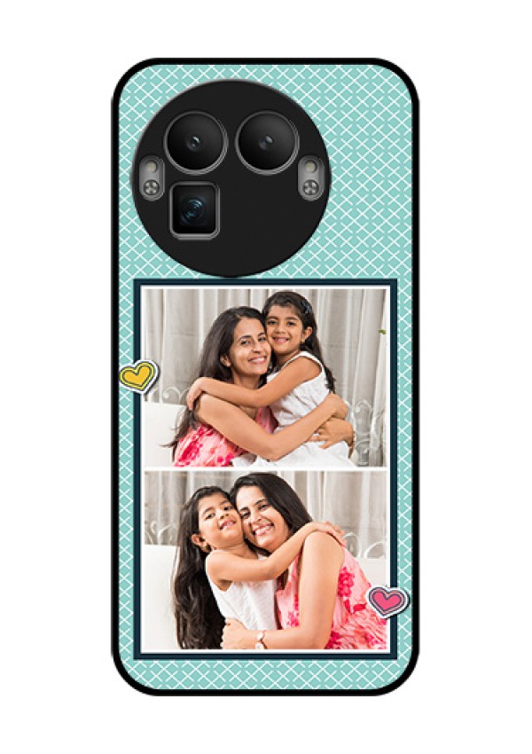 Realme GT 8 Pro Custom Glass Phone Case - 2 Image Holder With Pattern Design
