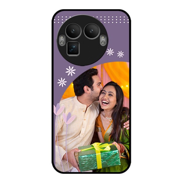 Realme GT 8 Pro Custom Glass Phone Case - Lavender Flowers Design Realme GT 8 Pro Custom Glass Phone Case - Lavender Flowers Design