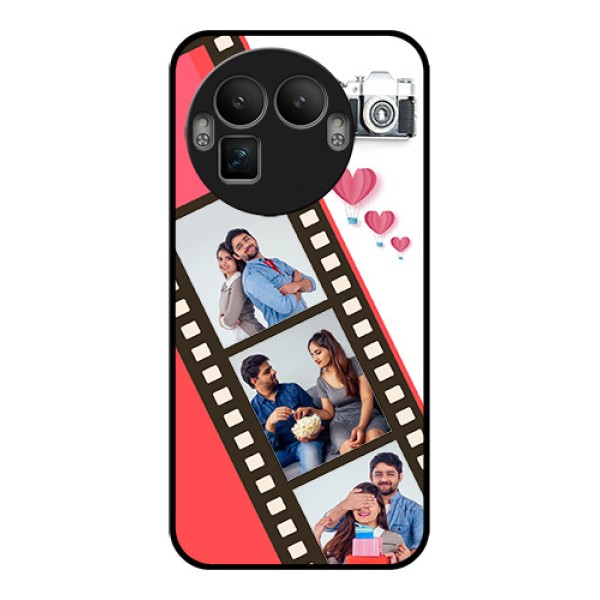 Realme GT 8 Pro Custom Glass Phone Case - 3 Image Holder With Film Reel Realme GT 8 Pro Custom Glass Phone Case - 3 Image Holder With Film Reel