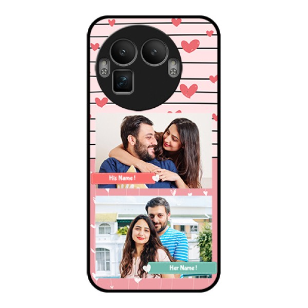 Realme GT 8 Pro Custom Glass Phone Case - Photo With Heart Design Realme GT 8 Pro Custom Glass Phone Case - Photo With Heart Design