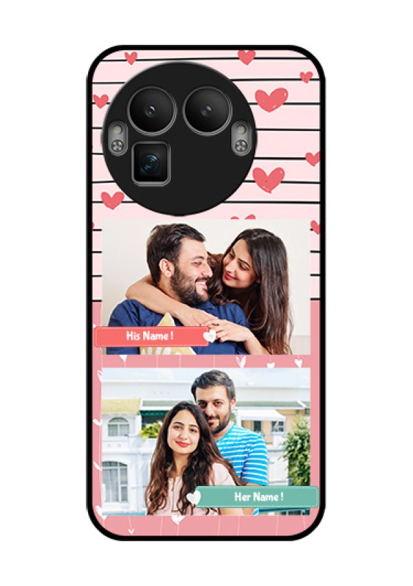 Realme GT 8 Pro Custom Glass Phone Case - Photo With Heart Design