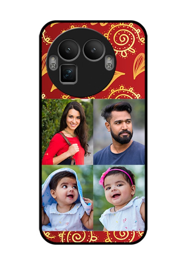 Realme GT 8 Pro Custom Glass Phone Case - 4 Image Traditional Design
