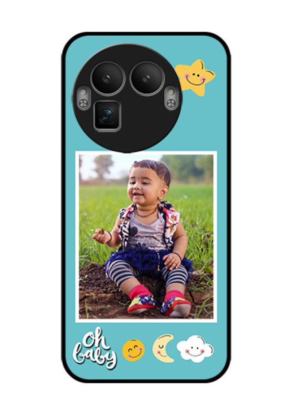 Realme GT 8 Pro Custom Glass Phone Case - Smiley Kids Stars Design
