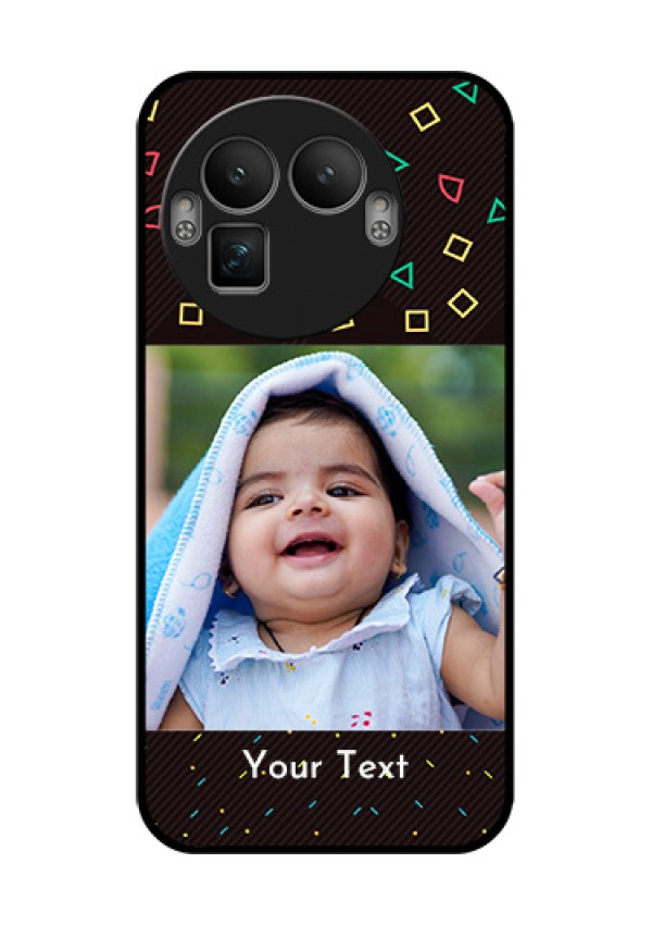 Realme GT 8 Pro Custom Glass Phone Case - With Confetti Birthday Design