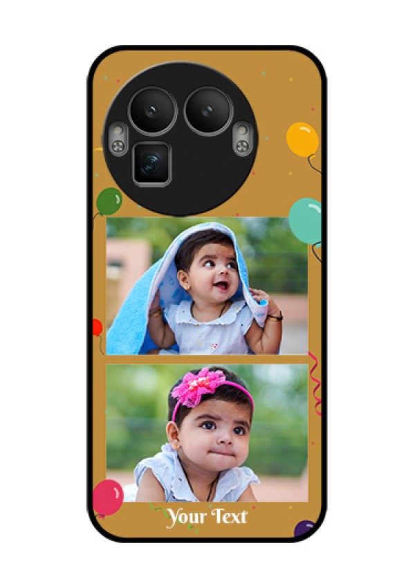 Realme GT 8 Pro Custom Glass Phone Case - Image Holder With Birthday Celebrations Design