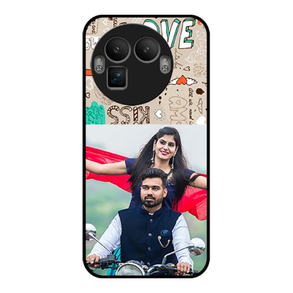 Realme GT 8 Pro Custom Glass Phone Case - Love Doodle Pattern