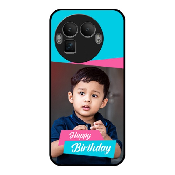 Realme GT 8 Pro Custom Glass Phone Case - Image Holder With 2 Color Design