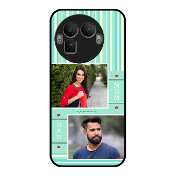 Realme GT 8 Pro Custom Glass Phone Case - Mom & Dad Pic Design