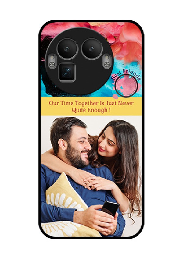 Realme GT 8 Pro Custom Glass Phone Case - Quote With Acrylic Painting Design