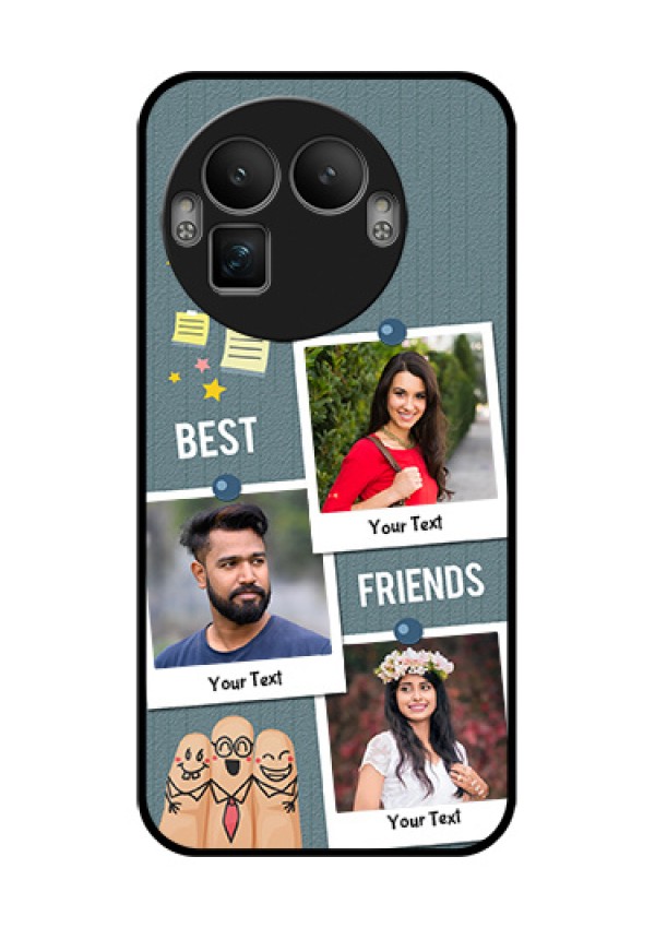 Realme GT 8 Pro Custom Glass Phone Case - Sticky Frames And Friendship Design