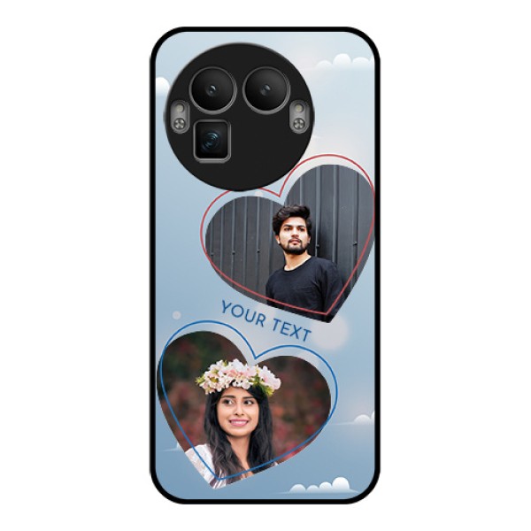 Realme GT 8 Pro Custom Glass Phone Case - Blue Color Couple Design Realme GT 8 Pro Custom Glass Phone Case - Blue Color Couple Design