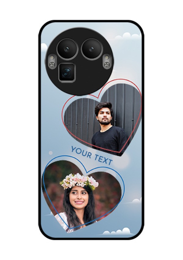 Realme GT 8 Pro Custom Glass Phone Case - Blue Color Couple Design