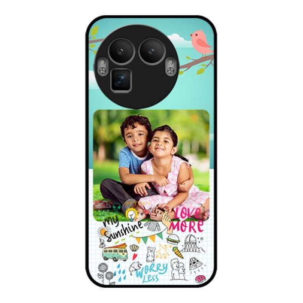 Realme GT 8 Pro Custom Glass Phone Case - Doodle Love Design