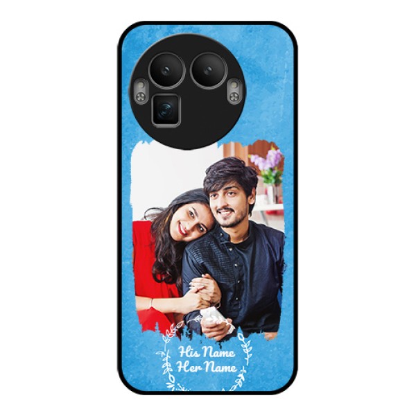 Realme GT 8 Pro Custom Glass Phone Case - Blue Color Vintage Design Realme GT 8 Pro Custom Glass Phone Case - Blue Color Vintage Design