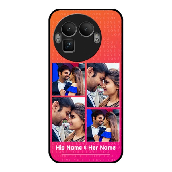 Realme GT 8 Pro Custom Glass Phone Case - I Love You Pink Design