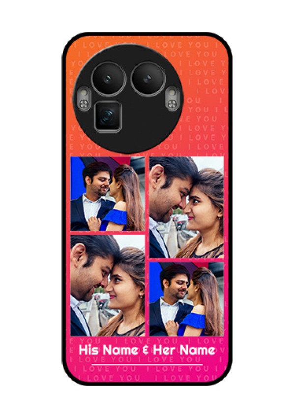 Realme GT 8 Pro Custom Glass Phone Case - I Love You Pink Design