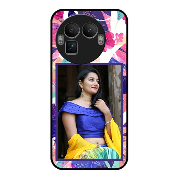 Realme GT 8 Pro Custom Glass Phone Case - Abstract Floral Design