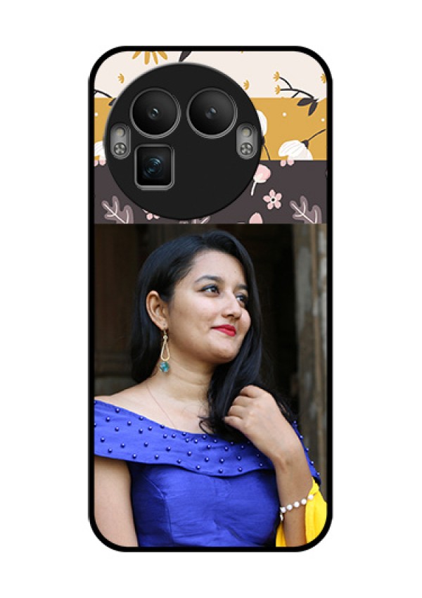 Realme GT 8 Pro Custom Glass Phone Case - Stylish Floral Design