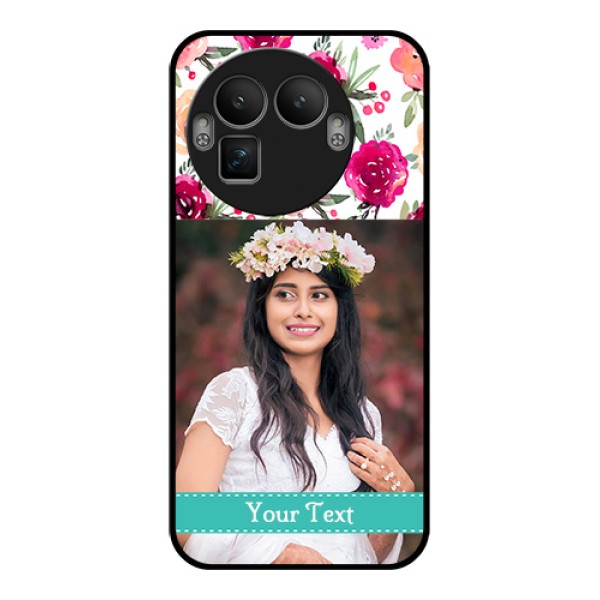 Realme GT 8 Pro Custom Glass Phone Case - Water Colors Floral Design Realme GT 8 Pro Custom Glass Phone Case - Water Colors Floral Design