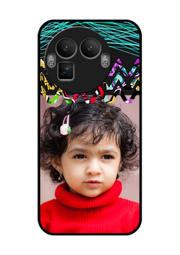 Realme GT 8 Pro Custom Glass Phone Case - Neon Abstract Design